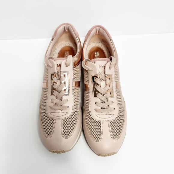 Michael Michael Kors Maggie Trainer Pink Mesh Shoes Size 9.5 - Picture 5 of 9